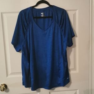 Blue Activewear shirt sleeve shirt plus